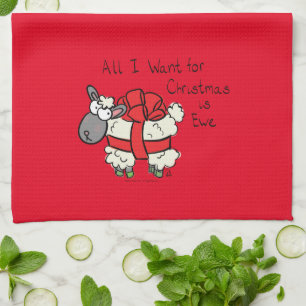 Linge De Cuisine Caricature de Noël pour les Murs de Noël