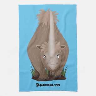 Linge De Cuisine Caricature en élasmère de rhinocéros laineux