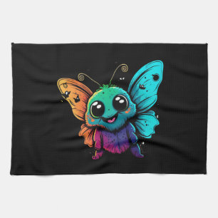 Linge De Cuisine caricature-papillon-avec-papillon-sa tête