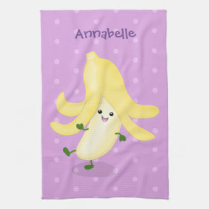 Linge De Cuisine Caricature sur la banane de Cute kawaii