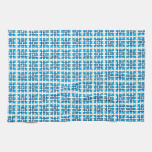 Linge De Cuisine Carré motif de la mer géométrique moderne