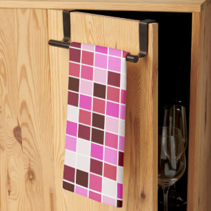 Linge De Cuisine Carreaux de piscine, Carreaux de mosaïque rose, Mo