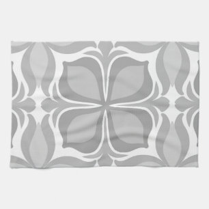 Linge De Cuisine Carreaux géométriques neutres
