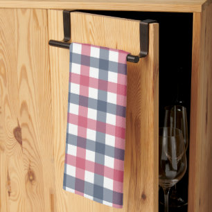 Linge De Cuisine Carreaux Rouge Blanc et Bleu