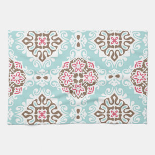Linge De Cuisine Carrelage Abstrait : Motif Vintage sans fil