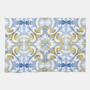 Linge De Cuisine Carrelage méditerranéen, majolica, style sicilien 