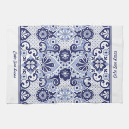 Linge De Cuisine Carrelage Talavera mexicain bleu et blanc personna