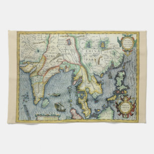 Linge De Cuisine Carte antique du Sud-Est asiatique par Mercator / 