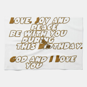 Linge De Cuisine Carte d'anniversaire pour un ami chrétien