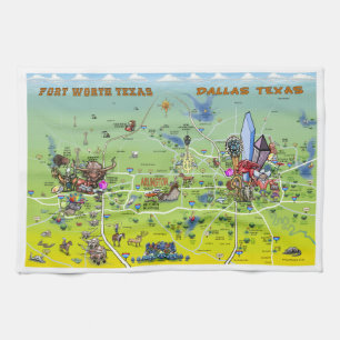 Linge De Cuisine Carte de Dallas Fort Worth