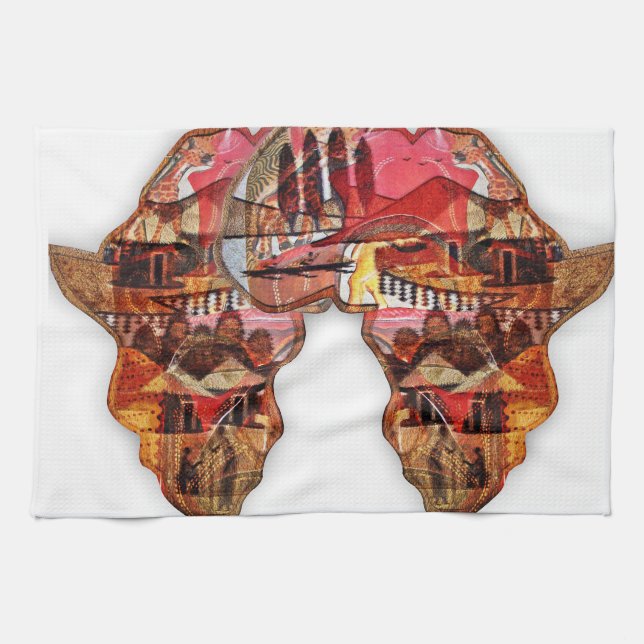 Linge De Cuisine Carte de l'Afrique : Célébrer la saison avec la cu (Horizontal)