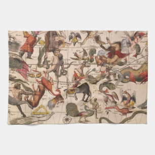 Linge De Cuisine Carte de l'étoile de la constellation vintage par 