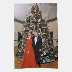 Linge De Cuisine Carte de Noël du président américain Bill Clinton