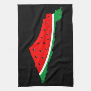 Linge De Cuisine Carte de Palestine Watermelon Symbole de la libert