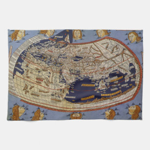 Linge De Cuisine Carte du monde antique Ptolémée, Johannes d'Arnshe