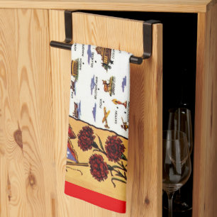 Linge De Cuisine Carte postale de l'État du Ohio Buckeye