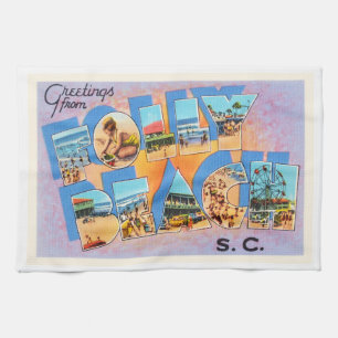 Linge De Cuisine Carte postale vintage de Sc de la Caroline du Sud