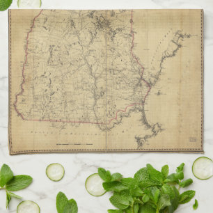 Linge De Cuisine Carte topographique Province du New Hampshire (178