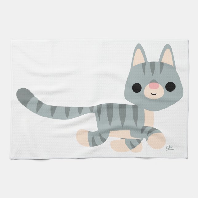 Linge De Cuisine Carton mignon Kitty (Horizontal)
