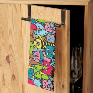 Linge De Cuisine Cat et kitten