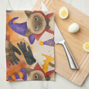 Linge De Cuisine Cat Halloween