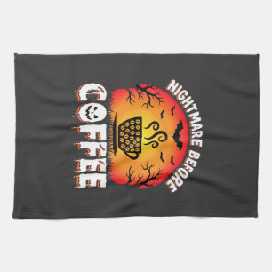 Linge De Cuisine Cauchemar d'Halloween avant la Bat de café Coucher