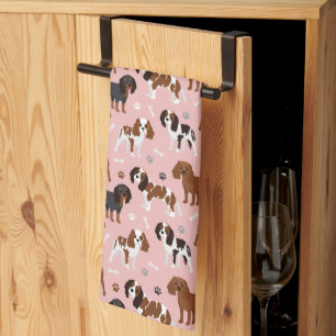 Linge De Cuisine Cavalier King Charles Spaniel Paws et Bones Kitch