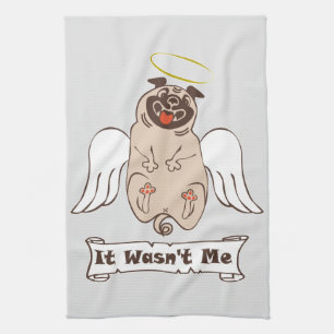 Linge De Cuisine Ce n'était pas moi ange carlin drôle de citation