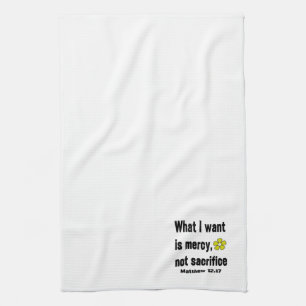Linge De Cuisine Ce que je veux c'est la miséricorde, pas le sacrif