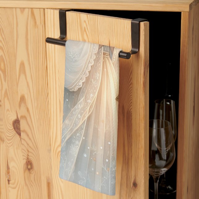 Linge De Cuisine Celestial Winter Angel Lantern of Comfort (Pliage en tiers)
