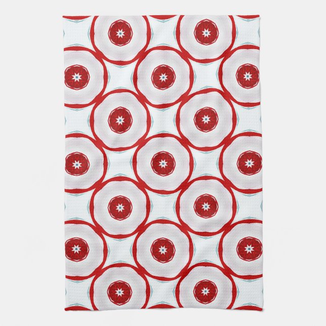 Linge De Cuisine Cercles et étoiles pour les vacances (Vertical)