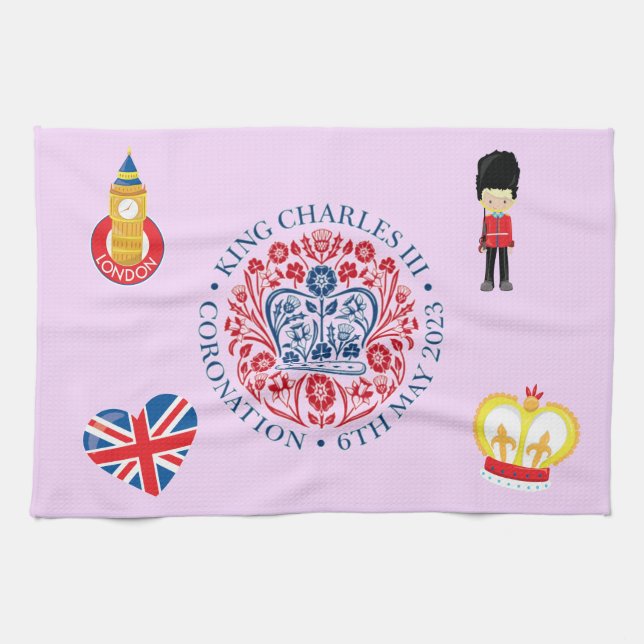Linge De Cuisine Cérémonie du couronnement du roi Charles III (Horizontal)