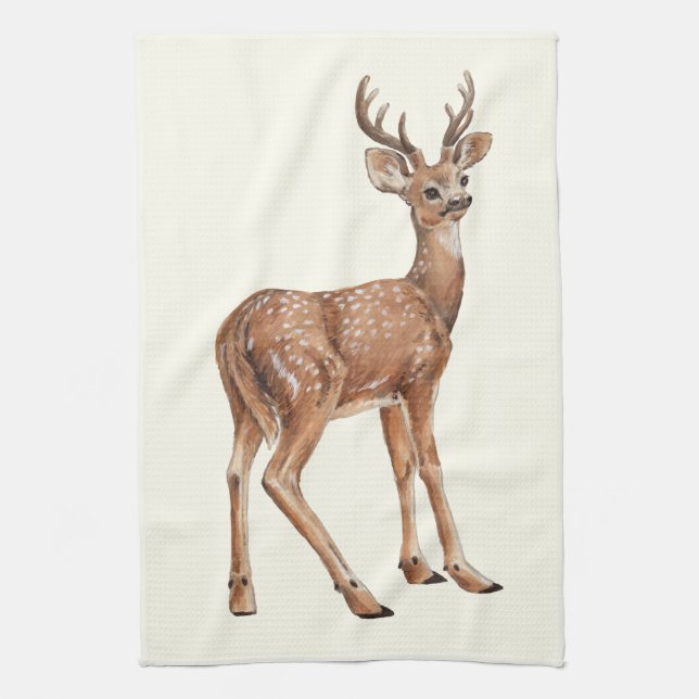 Linge De Cuisine Cerf (Vertical)