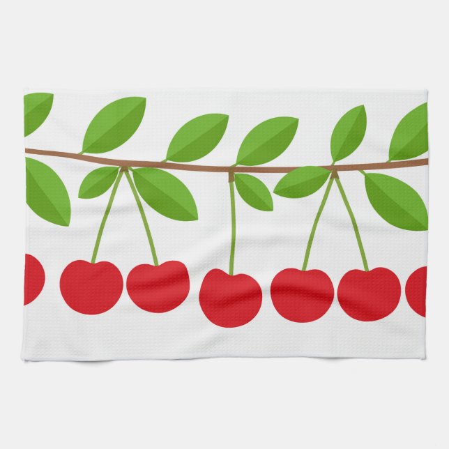 Linge De Cuisine Cerises rouges (Horizontal)