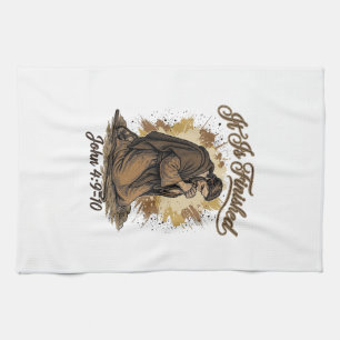 Linge De Cuisine C'est Accompli Verset Biblique Vintage Chemise Chr