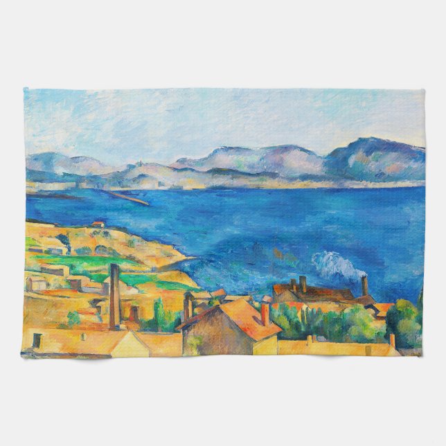 Linge De Cuisine Cézanne : La baie de Marseille, vue de L'Estaque (Horizontal)