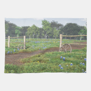 Linge De Cuisine Champ de Bluebonnets