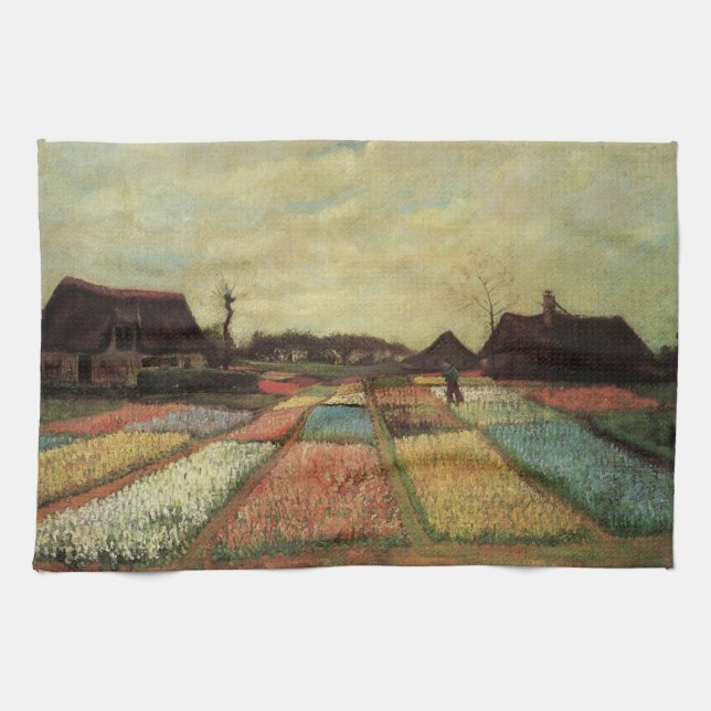 Linge De Cuisine Champ de bulbes par Vincent van Gogh (Horizontal)