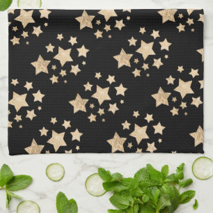 Linge De Cuisine Champagne or léger faux parties scintillant scinti