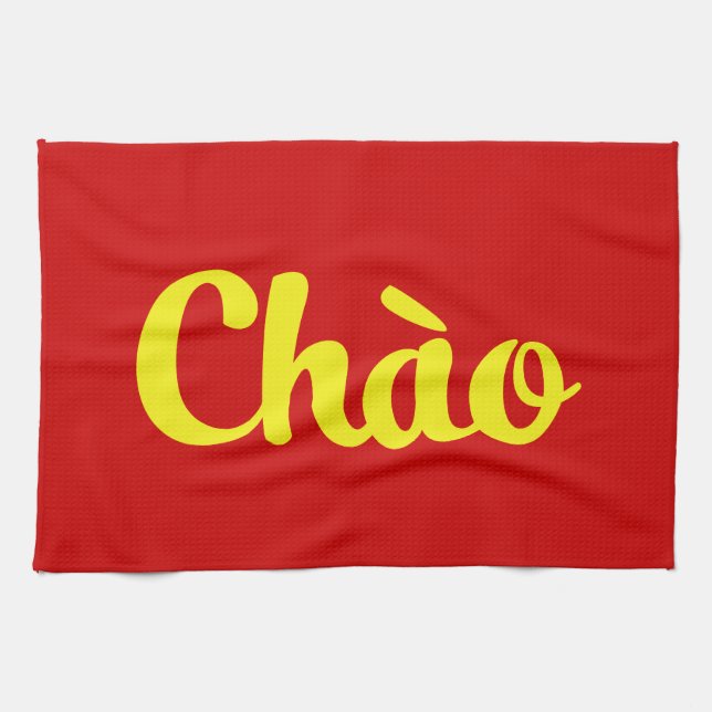 Linge De Cuisine Chào/bonjour ~ Vietnam/Vietnamien/Tiếng Việt (Horizontal)