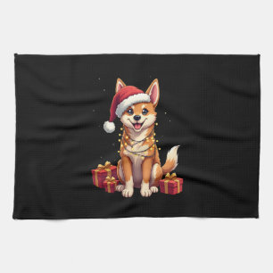 Linge De Cuisine Chapeau de Père Noël éclairage Xmas drôle Tamaskan