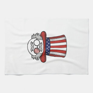 Linge De Cuisine Chapeau haut de forme à l'envers patriotique dessi