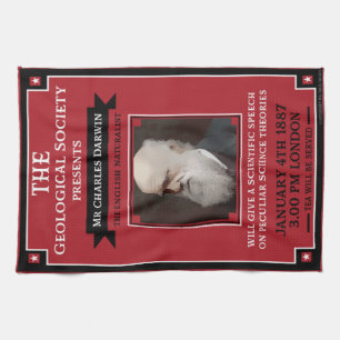 Linge De Cuisine Charles Darwin Repro Retro Vintage
