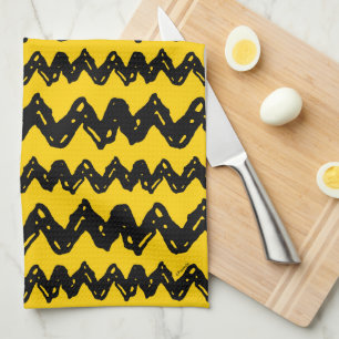 Linge De Cuisine Charlie Brown Zig Zag Motif