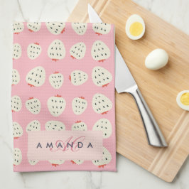 Linge De Cuisine Charmante Motif de fraises Monogrammes Cadeaux