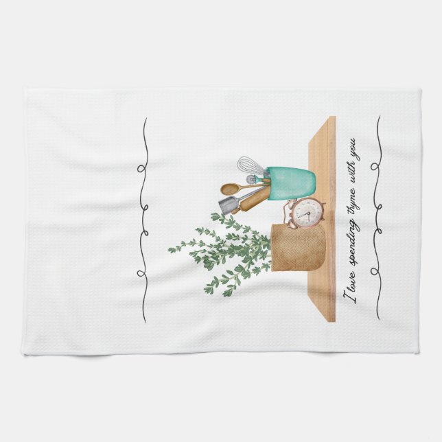 Linge De Cuisine Charming Kitchen Tea Towels - Whimsical Decor  (Horizontal)