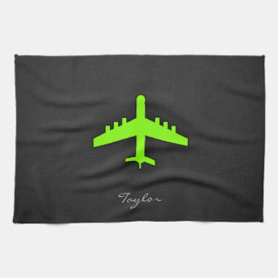 Linge De Cuisine Chartreuse, avion Neon Green