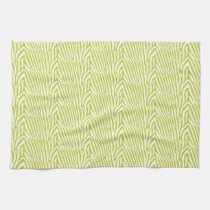 LINGE DE CUISINE CHARTREUSE ZEBRA STRIPE