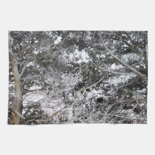 Linge De Cuisine Chasse au Camouflage Motif de neige 4