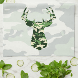 Linge De Cuisine Chasse aux cerfs Camo Buck